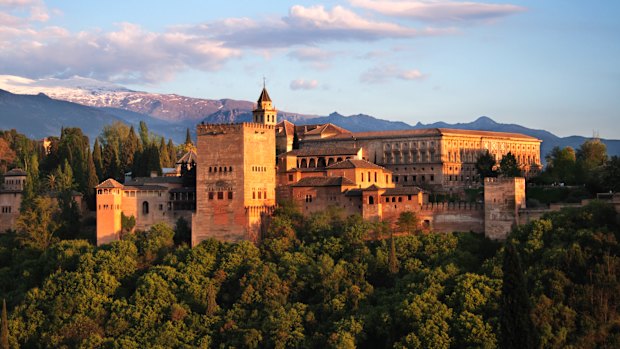Evening light at Alhambra.