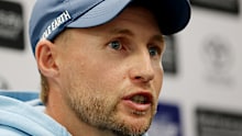 Joe Root of England speaks.