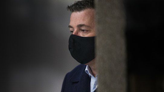 Victorian Premier Daniel Andrews at Monday’s COVID-19 press conference.