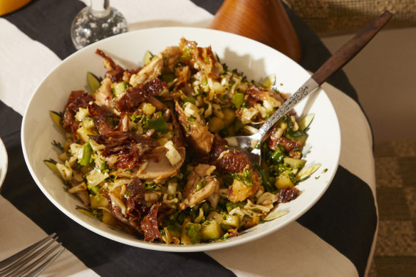 Rosheen Kaul’s “Hainanese chicken rice” greens bowl.