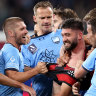 ‘It was quite fiery’: Ninkovic dragged from Sydney FC’s rooms after post-match clash