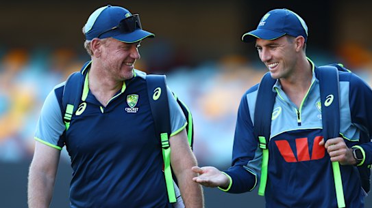 Andrew McDonald and Pat Cummins lead the Australian Test cricket team in an understated way.