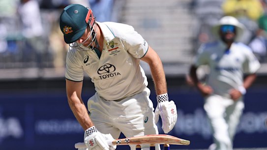 Mitchell Marsh pulled up sorer than expected from the Test at Optus Stadium.