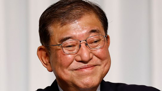 Shigeru Ishiba, the newly elected leader of Japan’s ruling party.
