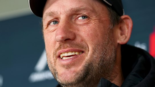 Happy days: Josh Fraser will be Carlton’s new permanent senior coach.