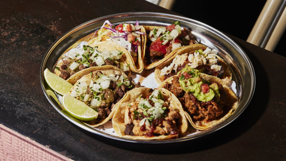 Tacos at La Tortilleria’s sibling Chilpa.