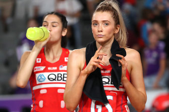 Helen Housby is despondent after the NSW Swifts’ third loss on the bounce.