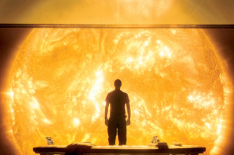 Facing an existential conundrum in Danny Boyle’s 2007 sci-fi movie Sunshine (2007), which was written by Alex Garland.