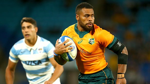 Wallabies star Samu Kerevi.