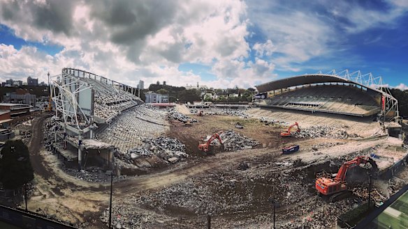 Allianz Stadium has been demolished for a rebuild but questions remain over whether funds are better used elsewhere.