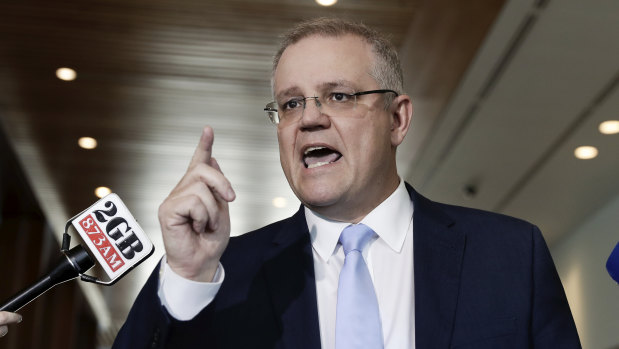 Treasurer Scott Morrison says power needs to be returned to the hands of the banks' customers.
