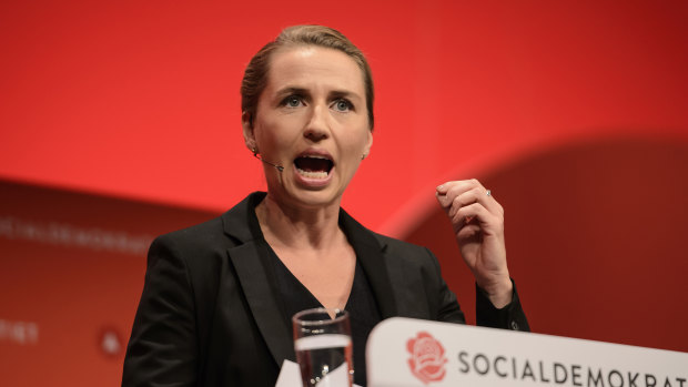 Danish Social Democrats chairman Mette Frederiksen.