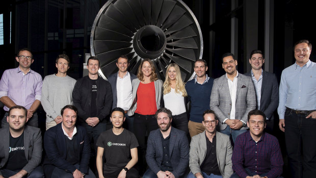 At Qantas HQ the latest round of Avro Accelerator startups and scaleups. 