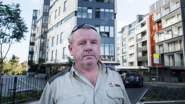 'Gladesville does need a bit of uplift': plumber Paul Borton, who lives in a new apartment block after downsizing from Balmain.