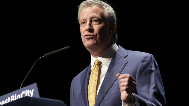 New York City mayor Bill de Blasio has put his hat in the ring for 2020.