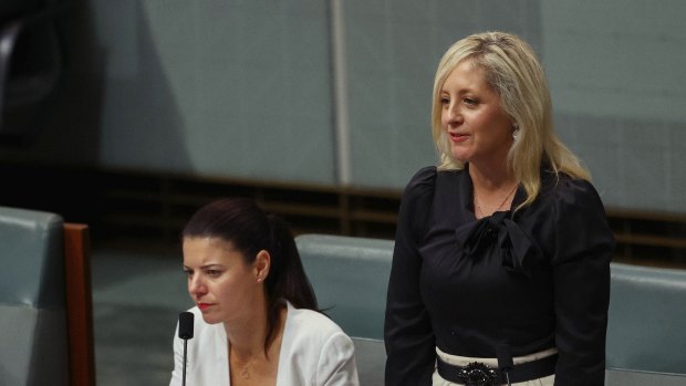 Melissa McIntosh in parliament in 2021.