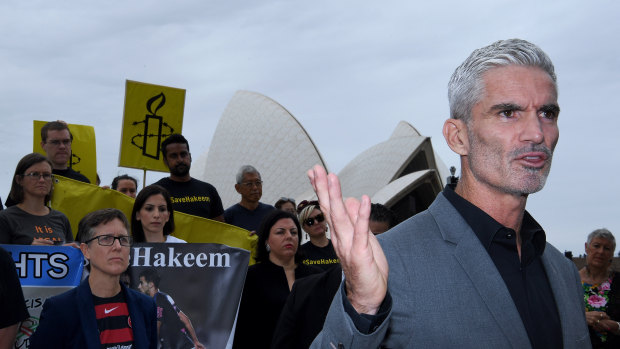 Craig Foster (right) has been tireless in his bid to have Hakeem al-Araibi returned to Australia.