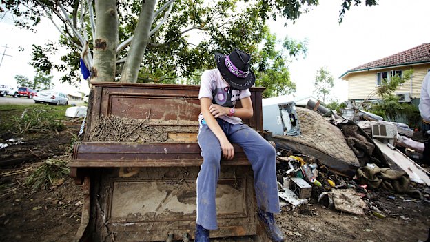 Katherine Godley lost her pride and joy piano in the floods.