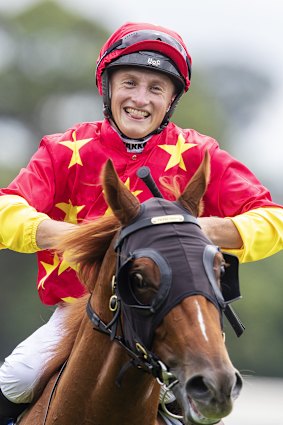 Tom Marquand is all smiles after winning the Inglis Millennium