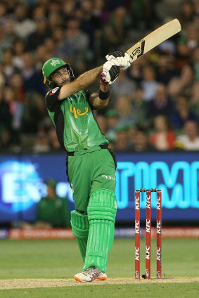 Stars slugger: Maxwell aims to rack up the runs to catch the Australian selectors' attention.