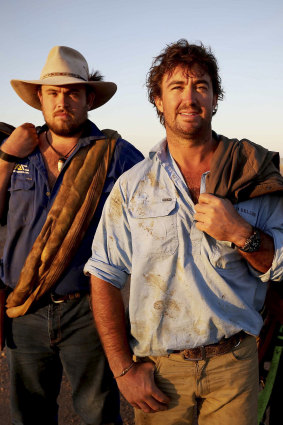 Chris “Willow” Wilson (left) and Matt Wright as seen in their reality television series before Wilson’s fatal helicopter accident in February.