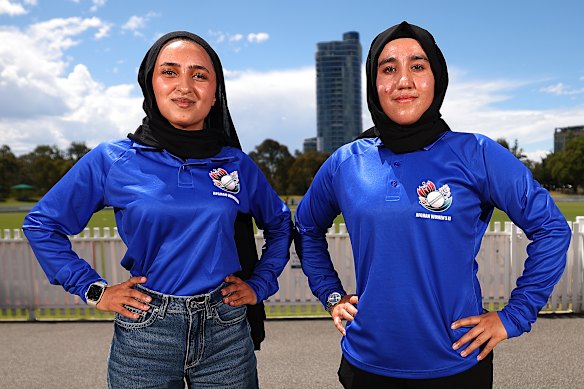 Firoza Amiri and Nahida Sapan played for the Afghanistan XI in Melbourne in January.