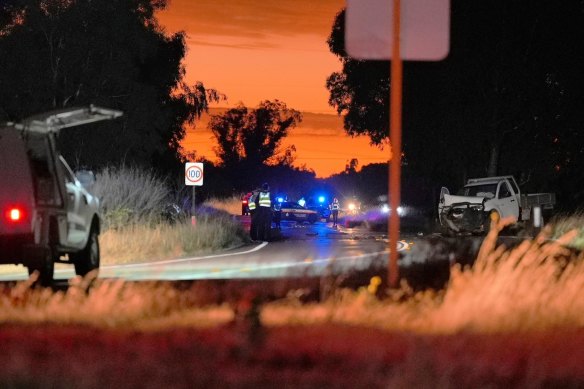 The head-on collision involved two young children.