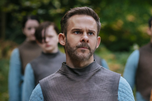 Dominic Monaghan plays a lunar detective in the futuristic drama Moonhaven.