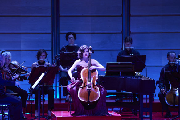 Canadian-American cellist Elinor Frey with the Australian Brandenburg Orchestra, directed by Paul Dyer.