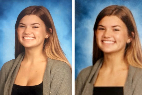 Riley O’Keefe said a black bar had been digitally added to her photo for the Bartram Trail High School Yearbook.