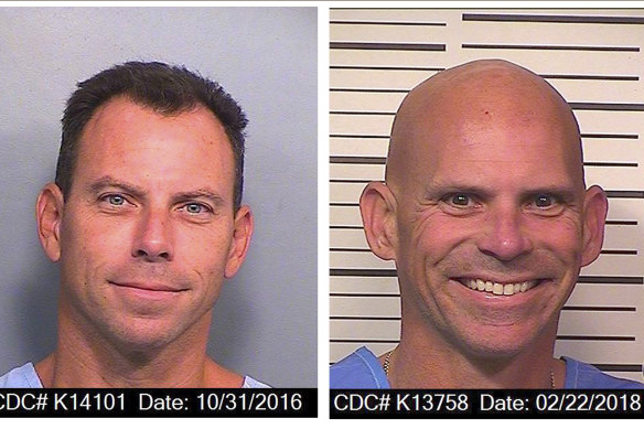 Erik Menendez, left, and Lyle Menendez. (right) in photos supplied by the California Department of Corrections and Rehabilitation.
