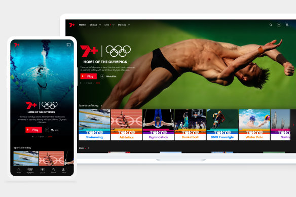 Seven expects the Tokyo 2020 Olympics to boost its user base of 7plus to 10 million.