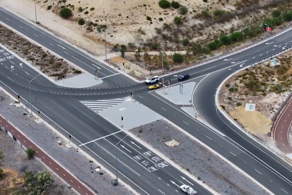 Main Roads is extending the curb at the Mitchell Freeway Romeo Road interchange to prevent further tragedies.