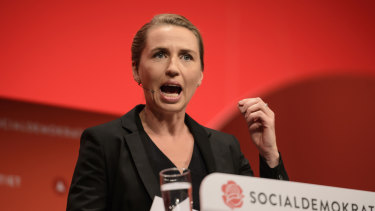 Danish Social Democrats chairman Mette Frederiksen.