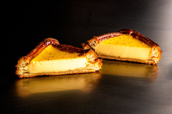 Custard tart danish.