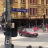 Gargasoulas driving in front of  Flinders Street Station shortly before the Bourke Street massacre.