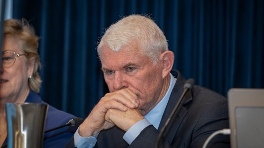 Under pressure: CSL chairman Brian McNamee.