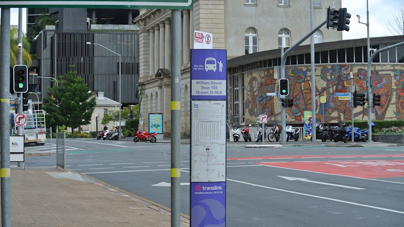 Brisbane resident seeks return of bus shelter removed from CBD street for over a year
