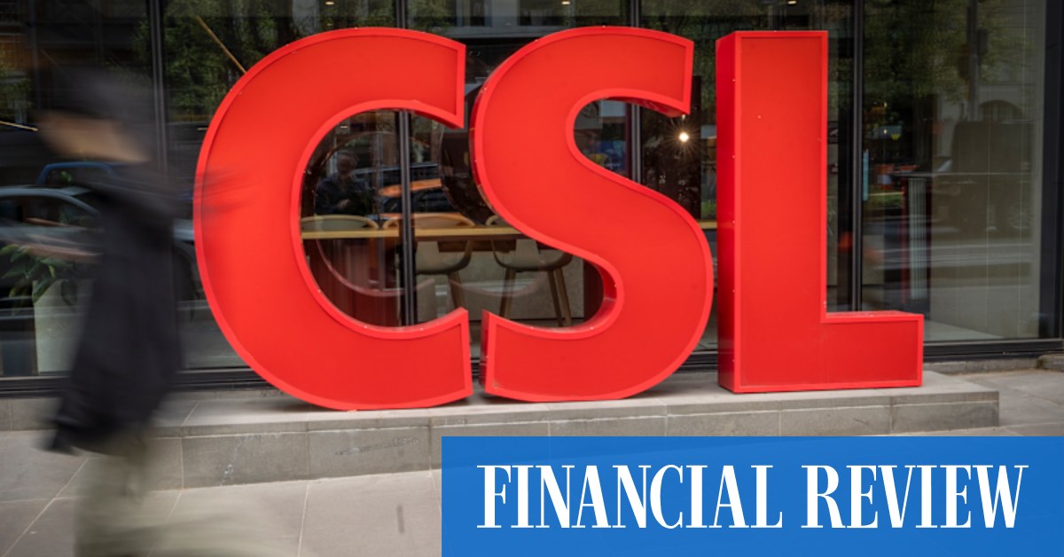 CSL shares slide again but brokers split with market gloom
