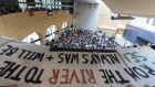 Pro-Palestine protests at the University of Melbourne on May 3.