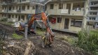 Laying the groundwork: Demolition work has already begun at the low-rise South Yarra public housing estate ahead of awarding of the new PPP contract.