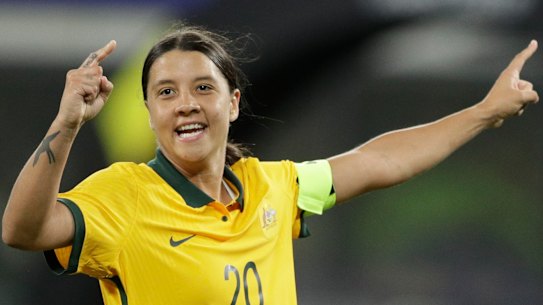 Sam Kerr finished second in voting for last year’s FIFA Best award.