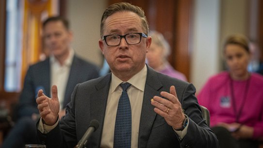 Qantas chief executive Alan Joyce on Monday.
