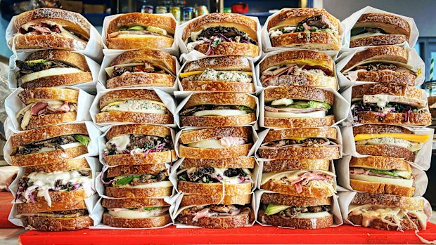 Brisket sandwiches and Philly cheesesteaks from On a Roll.