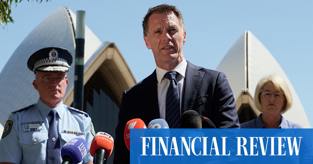 “We need to show defiance in the face of this evil,” says NSW premier Chris Minns as security is heightened for celebrations after the Bondi terror attack.