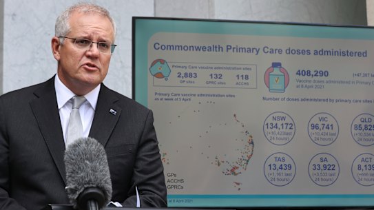 The reluctance of so many Australians to get a jab will be a headache for the Prime Minister.