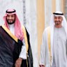 Saudi Crown Prince Mohammed bin Salman, left, and the UAE’s Sheikh Mohammed bin Zayed Al Nahyan in 2021.