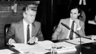 Bob Hawke and Paul Keating at the National Economic Summit in Canberra in 1983.