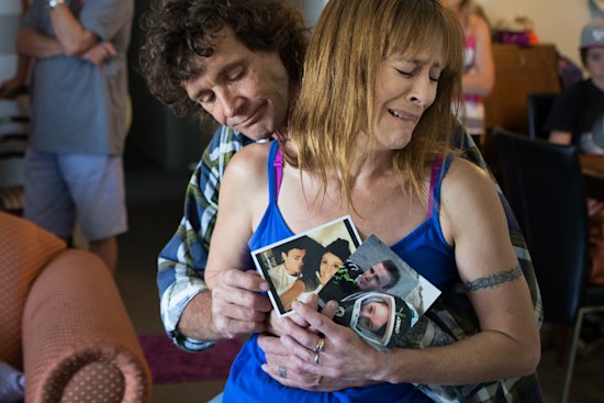 Nick Mongta’s parents, Walter and Tania, after their son’s death in 2015.