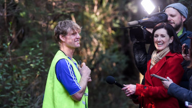 Rescuer Ben Gibbs.